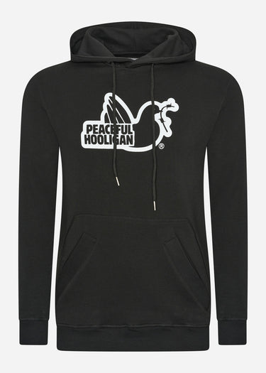 Peaceful Hooligan Hoodies Outline hoodie - black