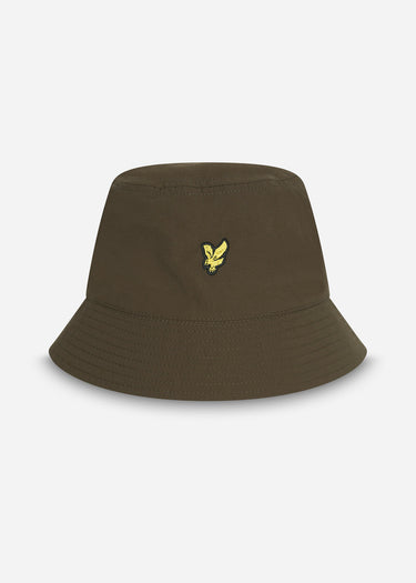 Lyle & Scott Bucket Hats Ripstop reversible bucket hat - jet black olive