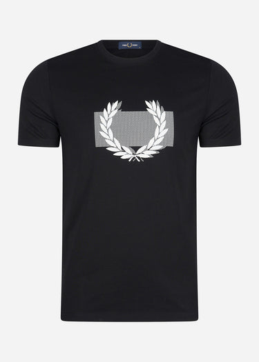 Fred Perry T-shirts Colour block Laurel wreath t-shirt - Black