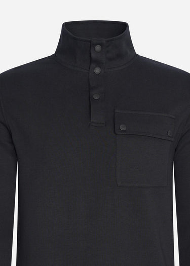 Barbour International Truien Lever funnel sweat - black