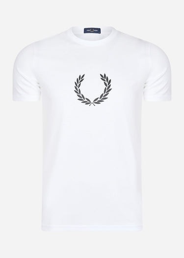 Fred Perry T-shirts Laurel wreath graphic t-shirt - white