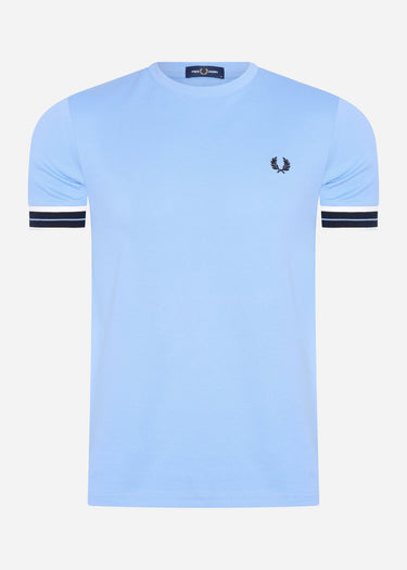 Fred Perry T-shirts Tramline tipped pique t-shirt - sky