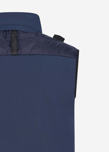 MA.Strum Bodywarmers Softshell down quilt gilet - ink navy
