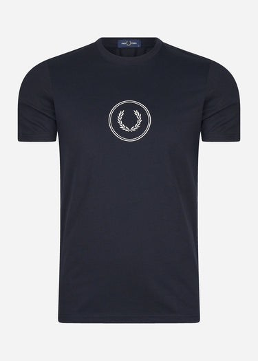 Fred Perry T-shirts Circle branding t-shirt - navy