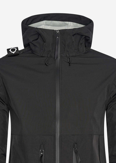 MA.Strum Jassen Softshell hooded jacket - jet black