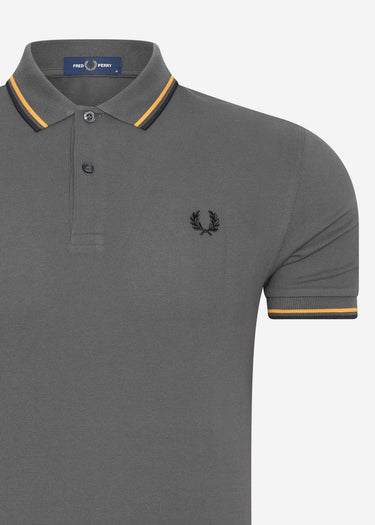 Fred Perry Polo's Twin tipped polo - gunmetal gold black