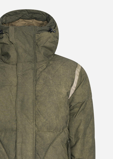MA.Strum Jassen Awp long down coat - oil slick