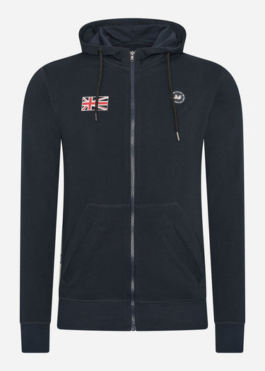 Peaceful Hooligan Vesten Flag zip hoodie - navy