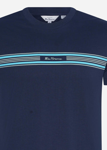 Ben Sherman T-shirts Seasonal stripe - marine