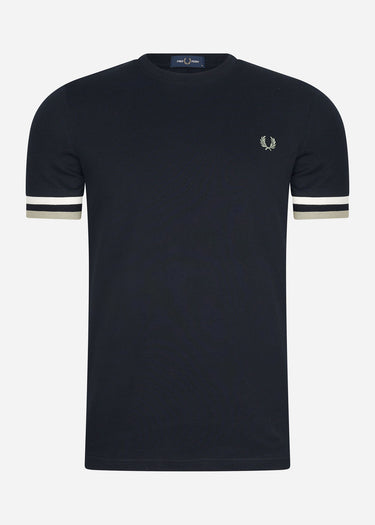 Fred Perry T-shirts Bold tipped pique t-shirt - navy