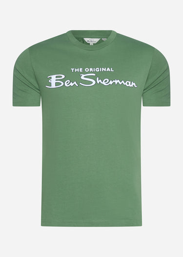 Ben Sherman T-shirts Signature logo tee - rich fern