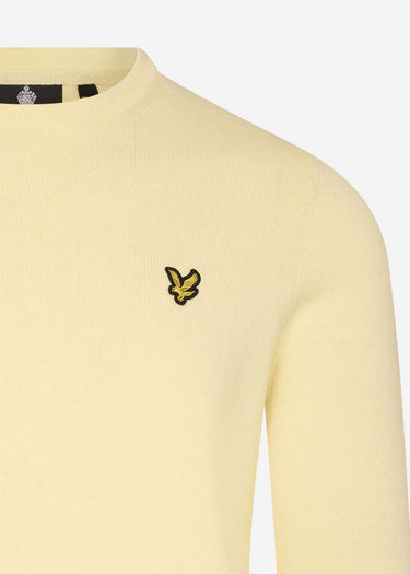Lyle & Scott Truien Merino crew jumper - lemon