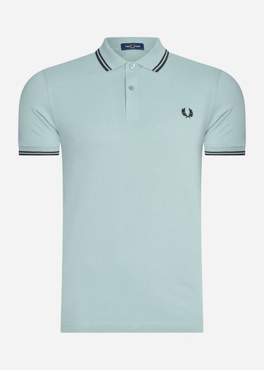 Fred Perry Polo's Twin tipped fred perry shirt - silver blue black