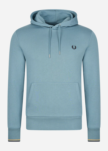 Fred Perry Hoodies Tipped hooded sweatshirt - ash blue