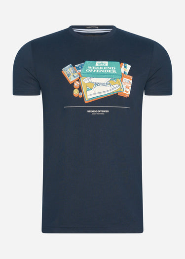 Weekend Offender T-shirts Adami - navy