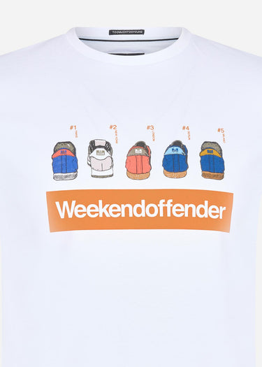 Weekend Offender T-shirts Trainer spotting - white