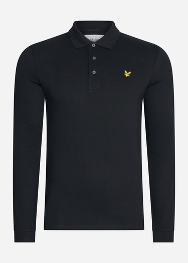 Lyle & Scott Longsleeve Polo's LS polo shirt - jet black