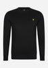 Lyle & Scott Truien Cotton crew neck jumper - jet black