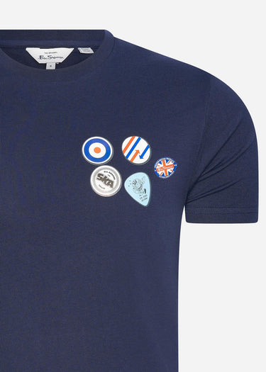 Ben Sherman T-shirts Mod badge print tee - marine