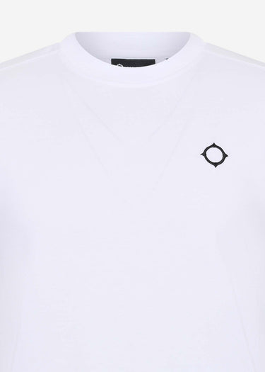 MA.Strum T-shirts SS icon tee - optic white