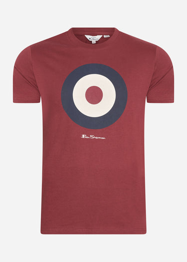 Ben Sherman T-shirts Signature target tee - claret