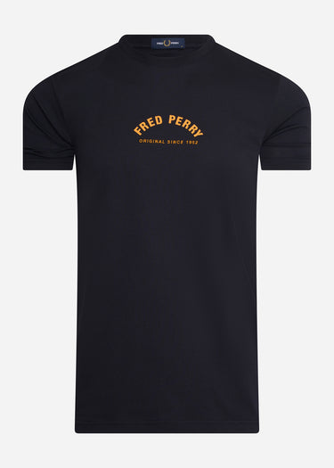 Fred Perry T-shirts Arch branding t-shirt - navy