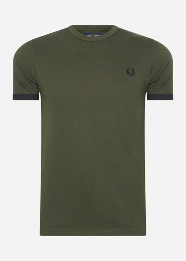 Fred Perry T-shirts Ringer t-shirt - hunting green