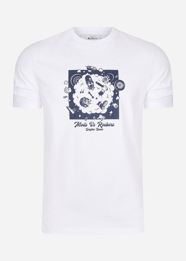 Ben Sherman T-shirts Mods v rockers - white