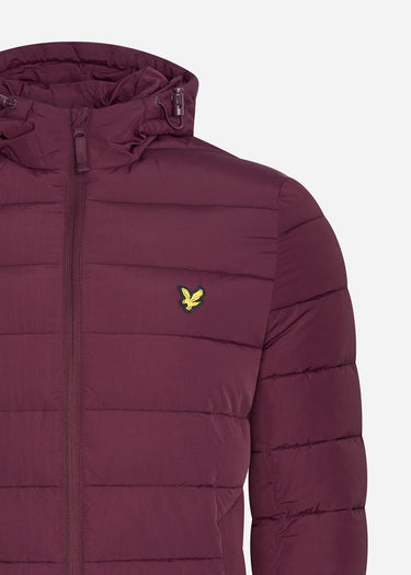 Lyle & Scott Jassen Lightweight puffer jacket - burgundy