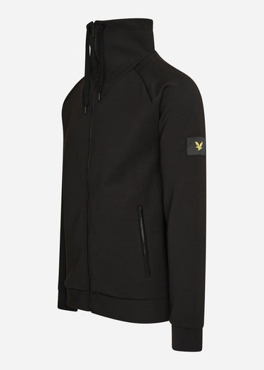 Lyle & Scott Vesten High neck zip through - jet black