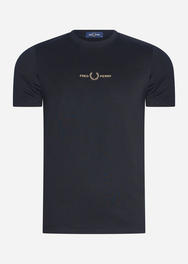 Fred Perry T-shirts Embroidered t-shirt - black