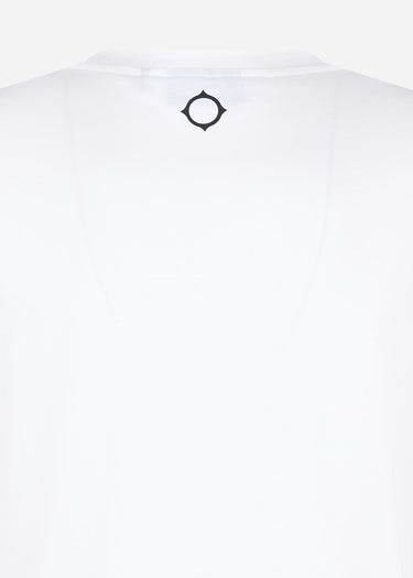 MA.Strum T-shirts Half body print tee - optic white