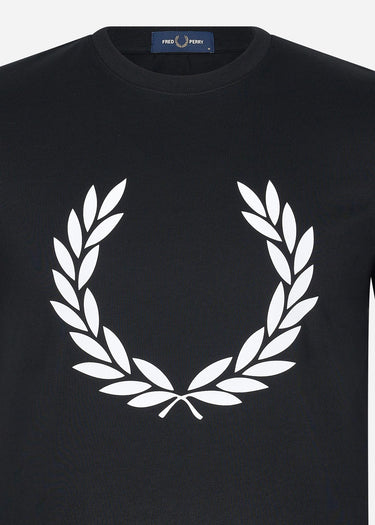 Fred Perry T-shirts Badge detail t-shirt - black