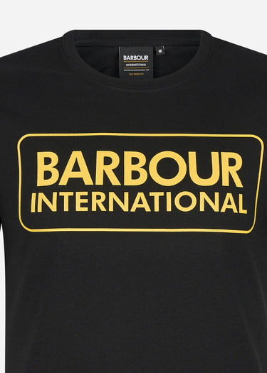 Barbour International T-shirts Essential large logo tee - black
