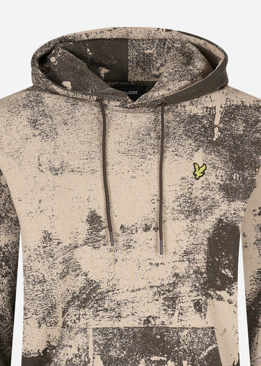 Lyle & Scott Hoodies Erosion print hoodie - cove