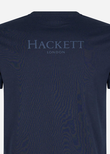 Hackett London T-shirts Heritage logo tee - navy blazer