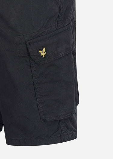Lyle & Scott Korte Broeken Wembley cargo short - jet black