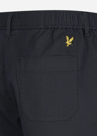 Lyle & Scott Korte Broeken Crest textured short - dark navy