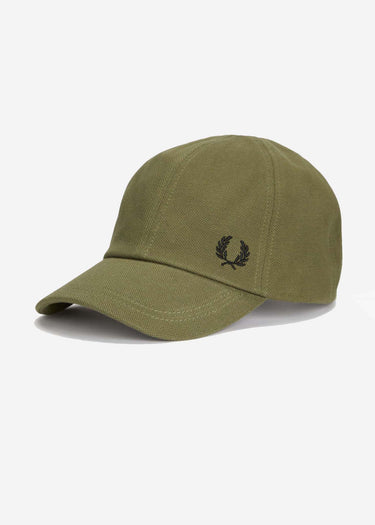 Fred Perry Petten Pique classic cap - uniform green