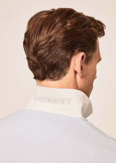 Hackett London Polo's Cotton pique polo shirt - oxford blue