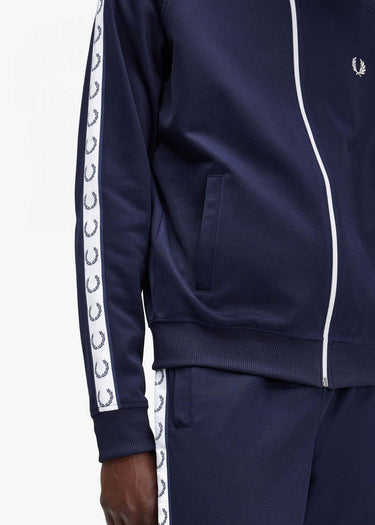 Fred Perry Vesten Taped track jacket - carbon blue