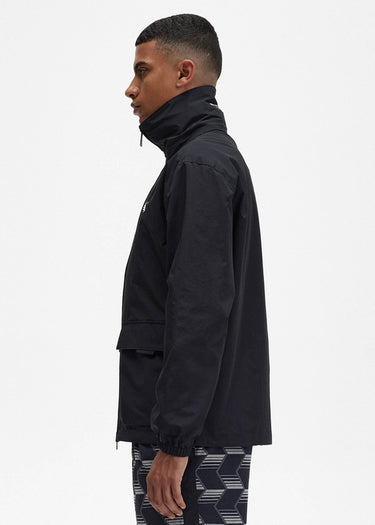 Fred Perry Jassen Patch pocket zip through jacket - black