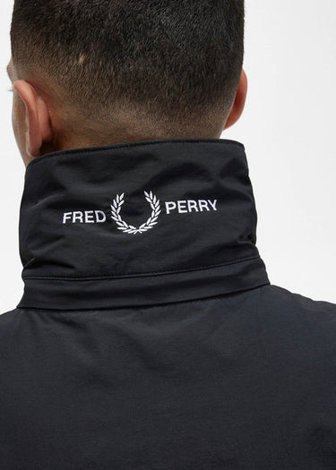 Fred Perry Jassen Patch pocket zip through jacket - black