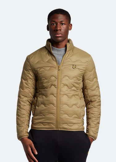 Lyle & Scott Jassen Crest quilted jacket - seaweed