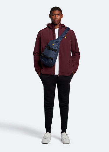Lyle & Scott Jassen Zip through hooded jacket - burgundy