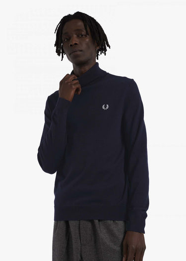 Fred Perry Truien Roll neck jumper - navy
