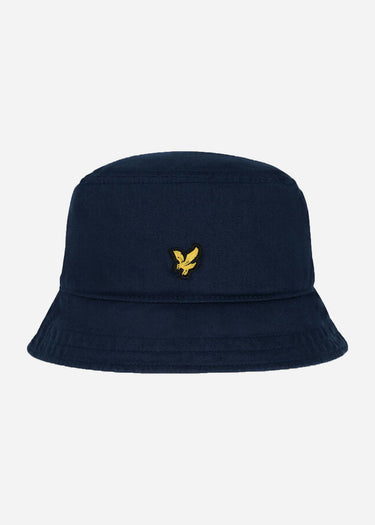 Lyle & Scott Bucket Hats Cotton twill bucket hat - dark navy