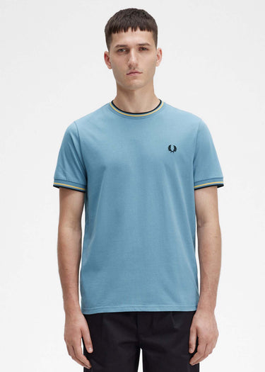 Fred Perry T-shirts Twin tipped t-shirt - ash blue