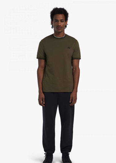Fred Perry T-shirts Twin tipped t-shirt - uniform green