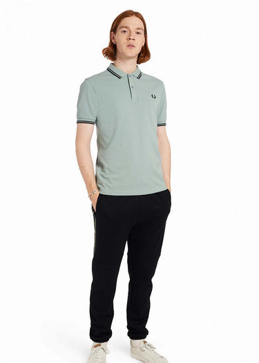 Fred Perry Polo's Twin tipped fred perry shirt - silver blue black